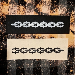 Varied Chain Links Goth Punk Filler Patch