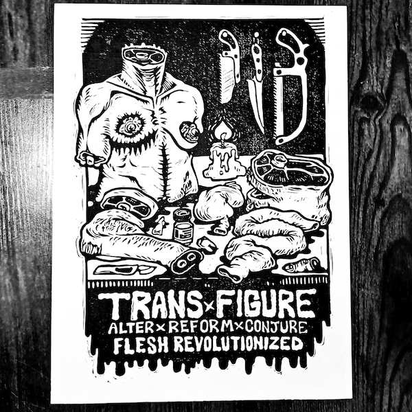Trans-Figure Body Horror Art Print