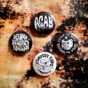1.25&quot; WOW FCK CPS Pin-Back Buttons