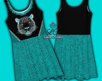 Leopard design print design on Skater Dress