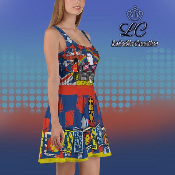 union jack skater dress Union Jack London Design Skater Dress