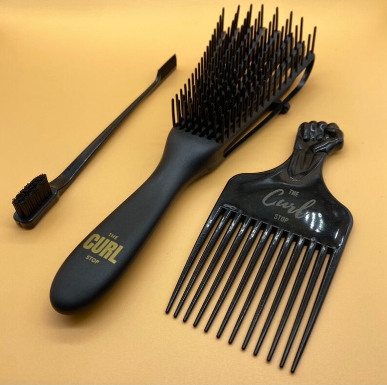 Light Curl Kit Edge/eyebrow Brush 4c Hair Detangler Brush for Curly