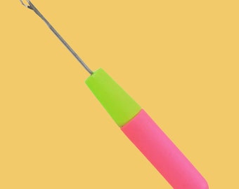 Crochet Needle Latch Hook with Wooden Handle Craft/Hair Extension Hook6.22" Long Crochet Needle Latch Hook with Wooden Handle Craft/Hair Extension Hook6.22" Long