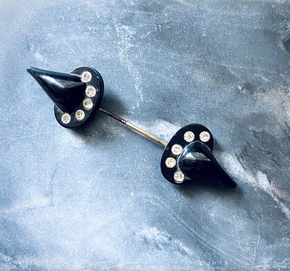 Vintage Witch Hat Brooch or Sweater Fastener- Vint