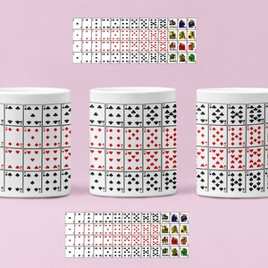 Tasse à café de jeu de cartes, Game Lover, poker, solitaire, jeu, nouveauté, 11oz ou 15 oz