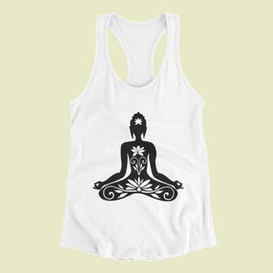 Sporty Yoga  Racerback Tank Top |  Women's Activewear, meditation, breathing, retreat |Next Level Brand