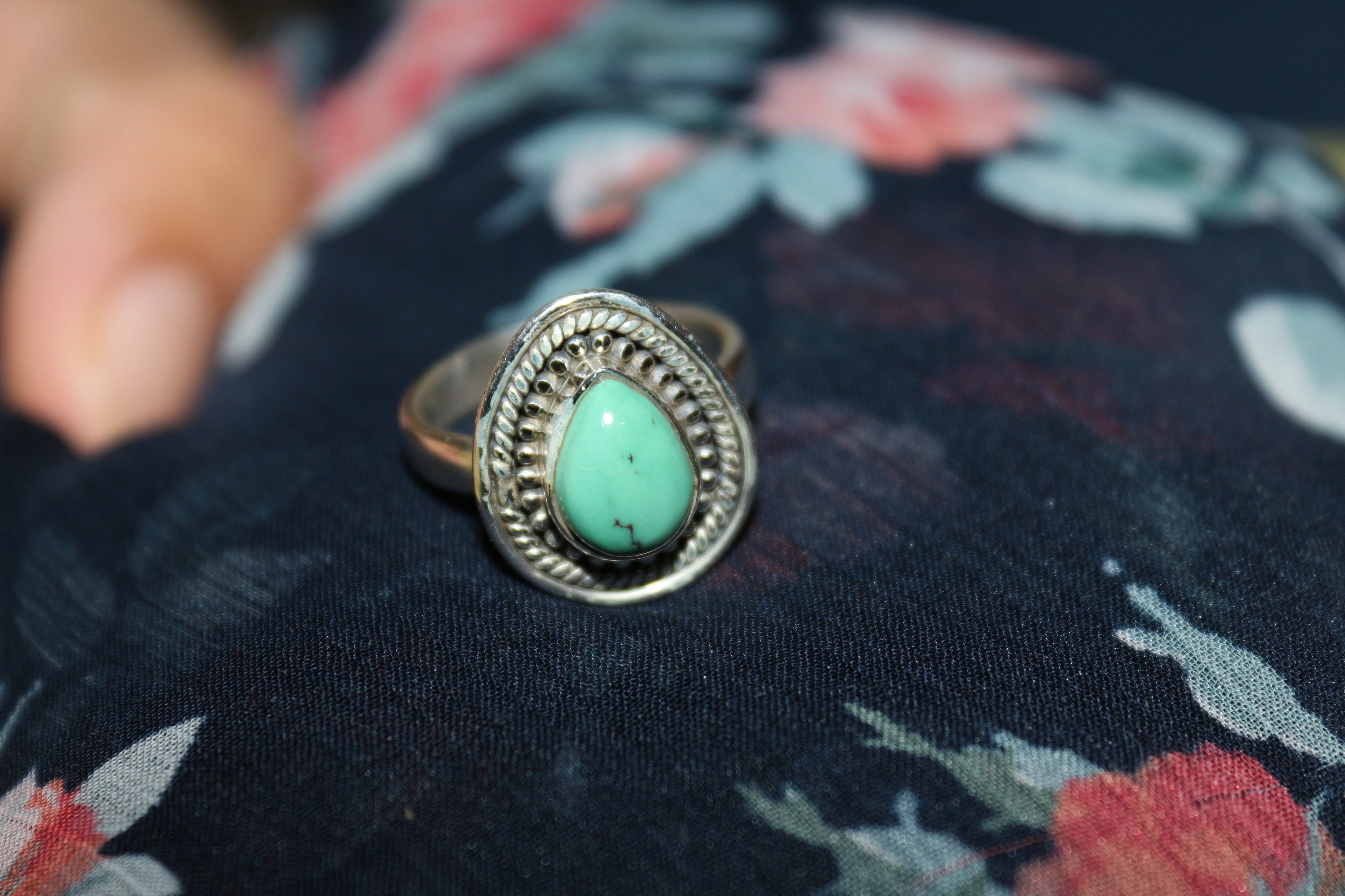 Turquoise Ring/ 925 Sterling Silver/Women Ring/Turquoise Etsy