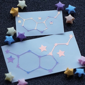 Serotonin Constellation Holographic Vinyl Decal in Opal