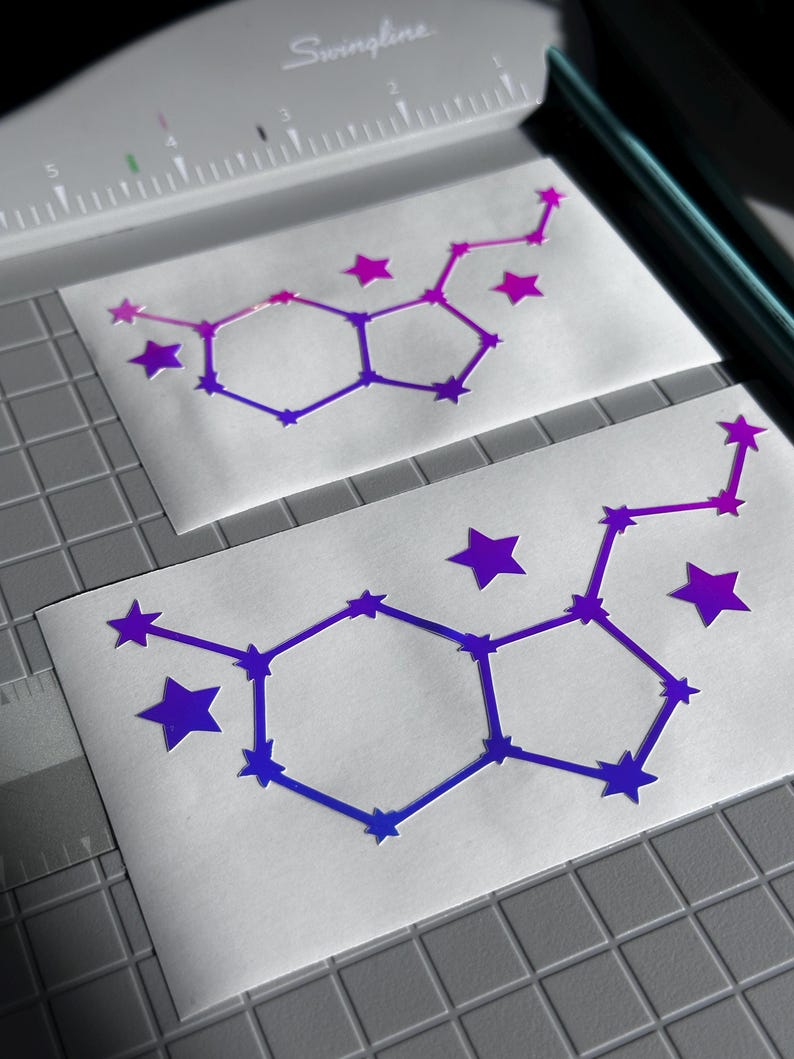 Serotonin Constellation Holographic Vinyl Decal in Opal image 12