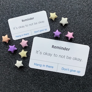 iPhone Reminder Mental Health Stickers It es Okay Not To Be Okay in Matt/Glänzend/Wasserfest und weiß/Marmor