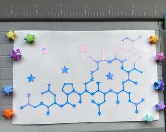 Oxytocin Constellation Holographic/Sparkle Vinyl Decal