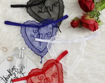 hearts chain thong