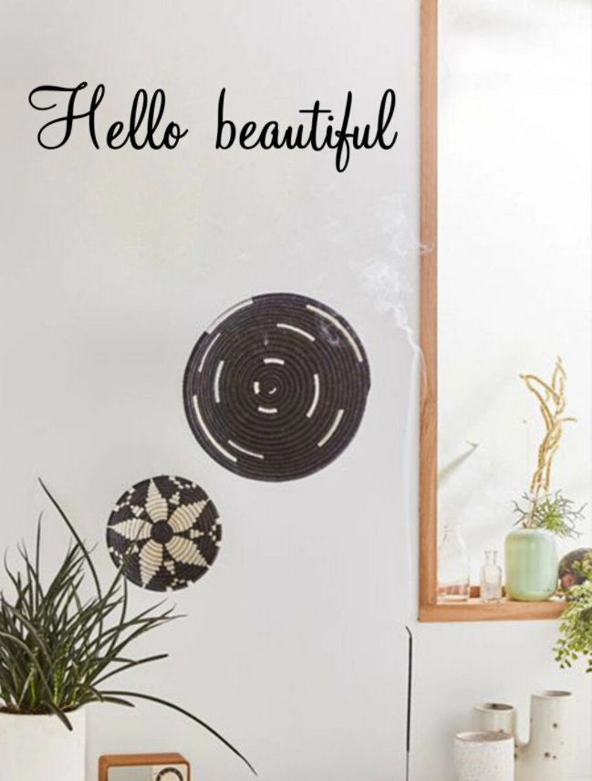 Hola hermosa decoración hola hermosa calcomanía inspiradora | Etsy