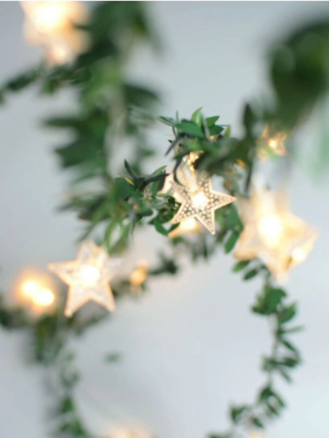 Artificial Vine Star Lights fake leaf lights star fairy Etsy