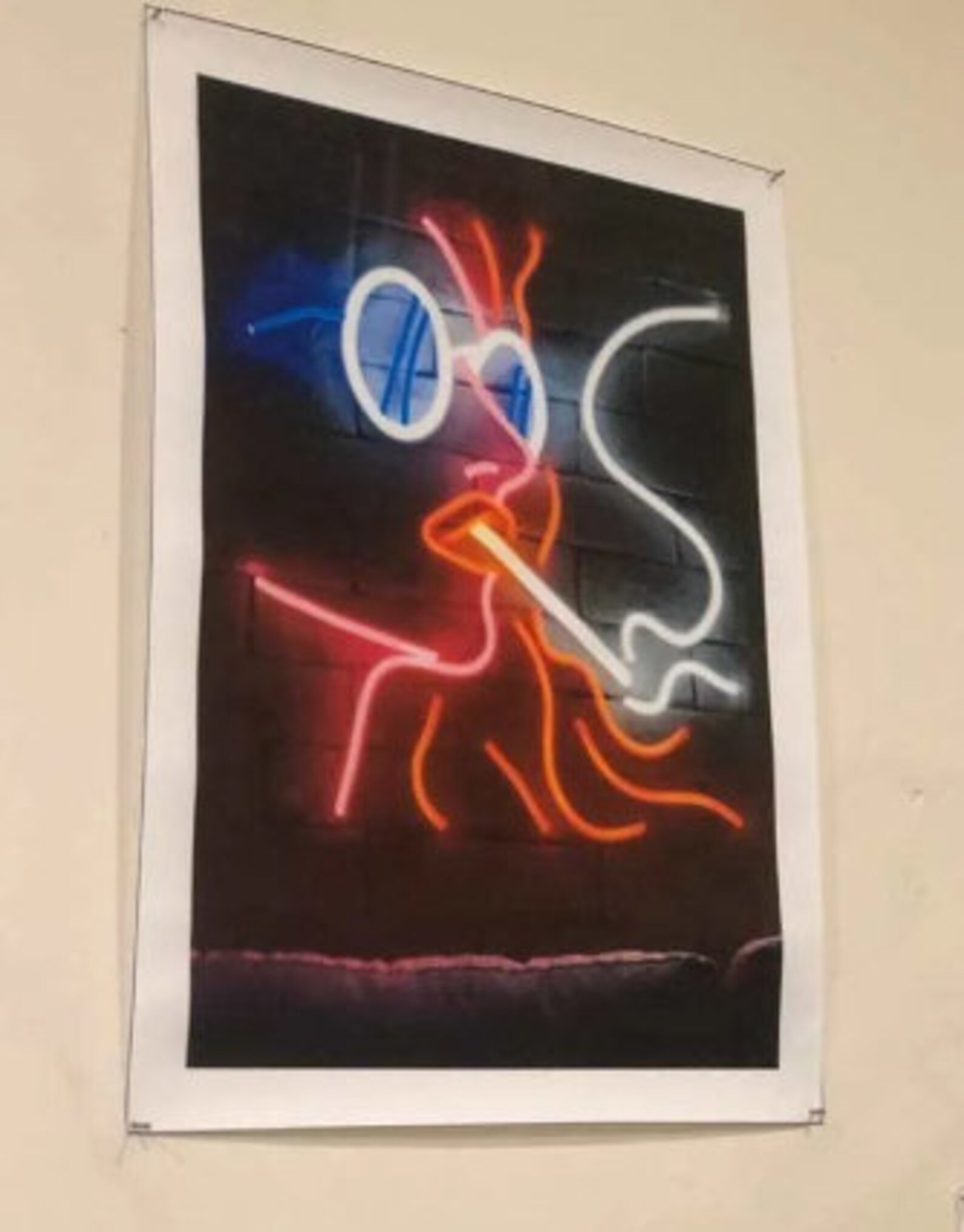 Neon canvas neon wall art neon wall hanging room decor Etsy