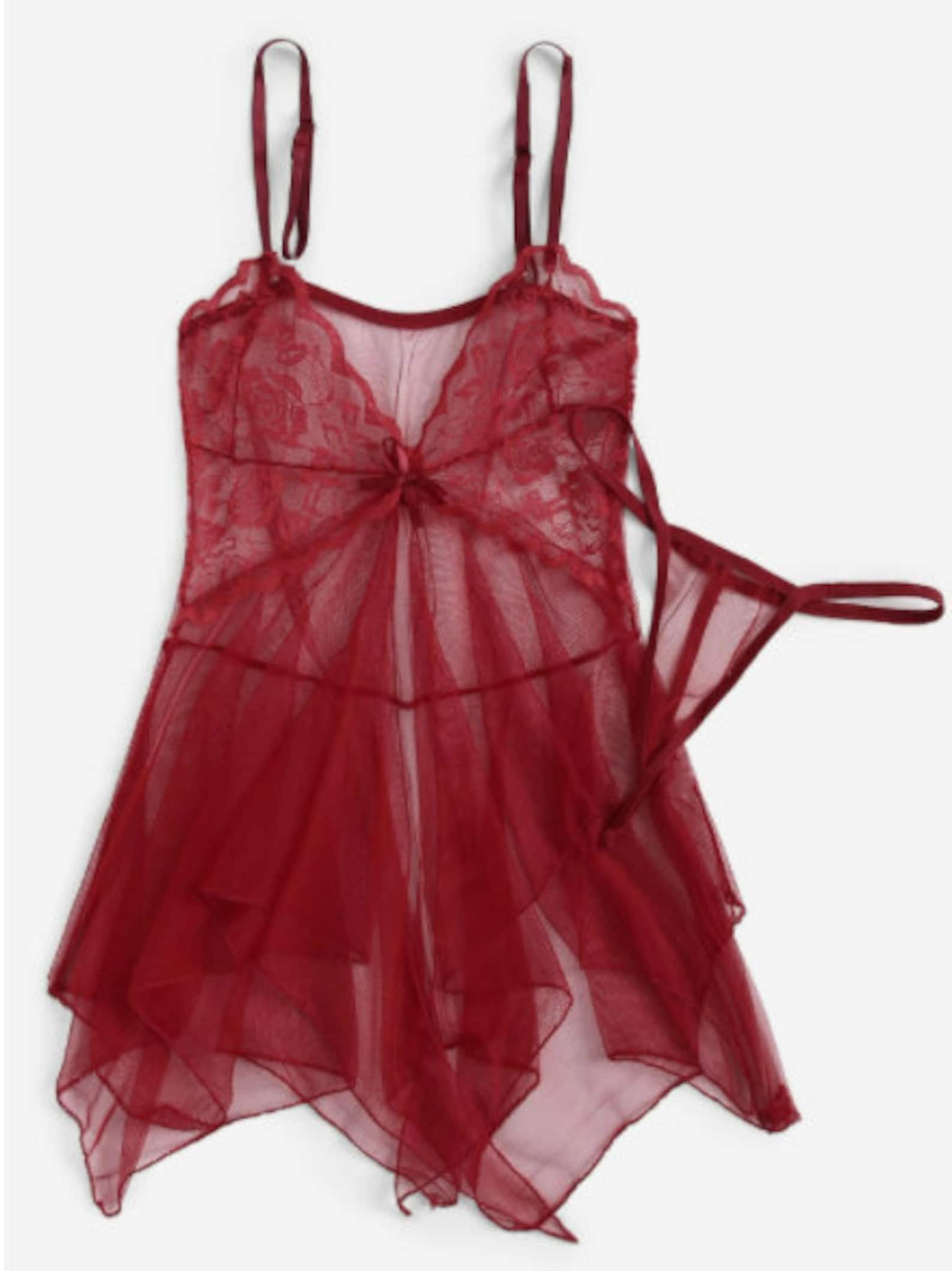 Mesh Babydoll Set BabyDoll Mesh Lingerie Mesh Babydoll Etsy