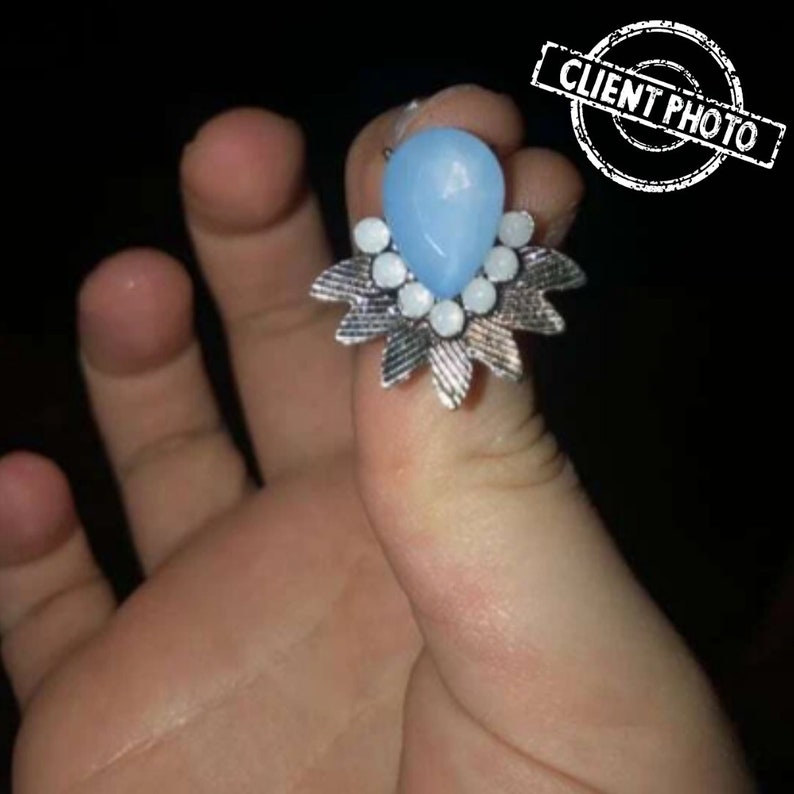 wedding earrings Silver Cluster Earrings Vintage Cluster Earrings Light Blue Cluster Earrings Cluster Earrings