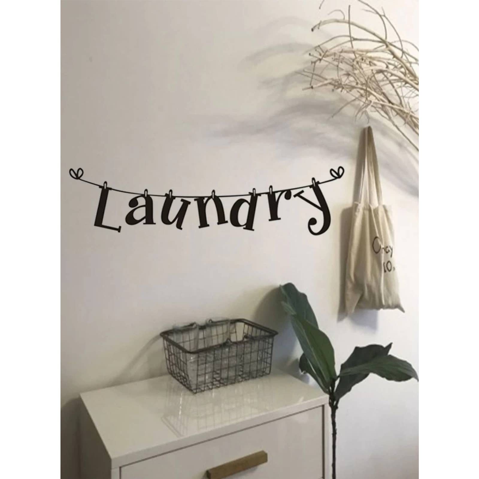 Wäscheaufkleber Wäscheaufkleber Wanddeko Hausschilder | Etsy