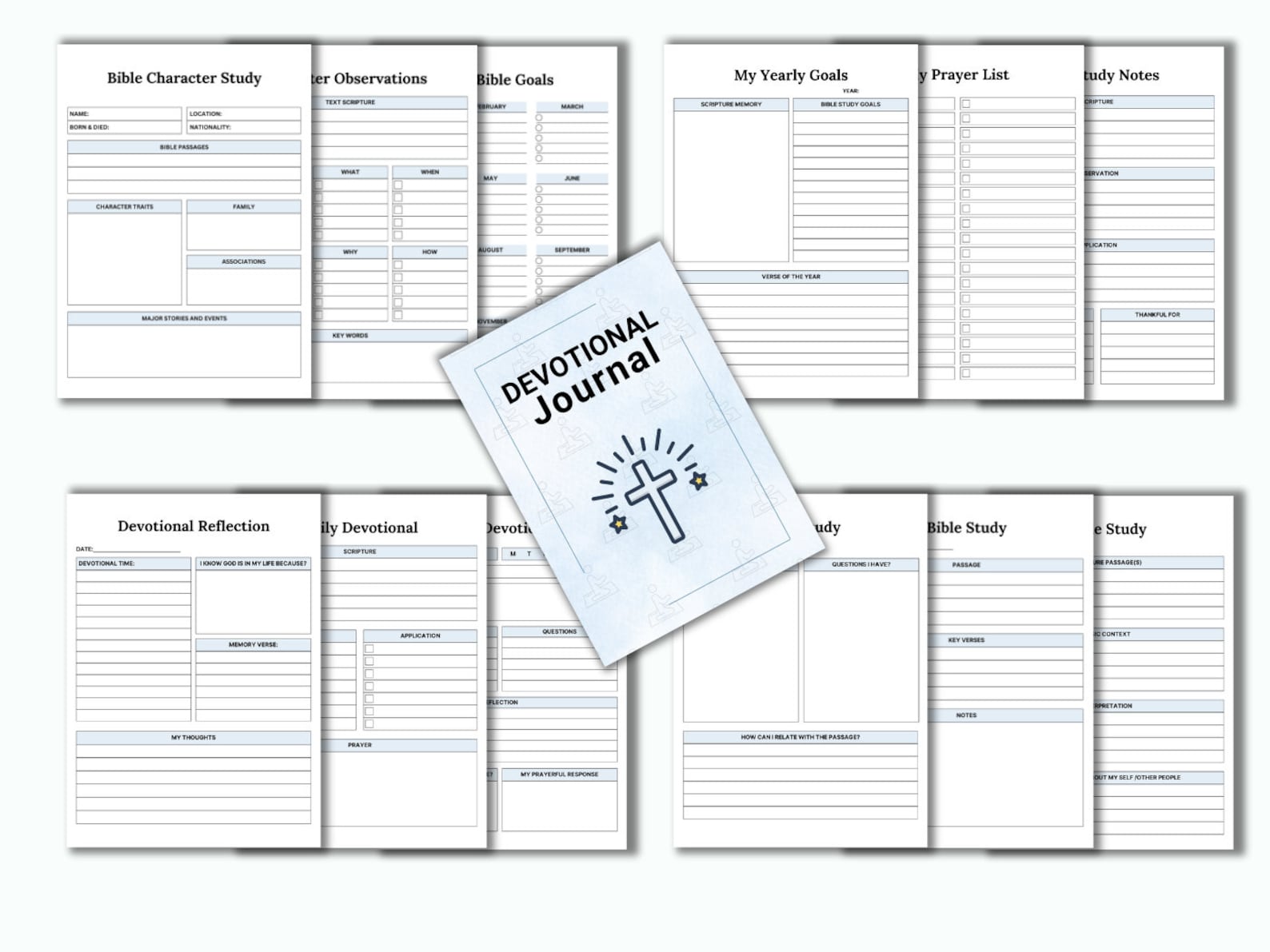 Printable Devotional Journal, Daily Devotional Journal, Digital Bible ...