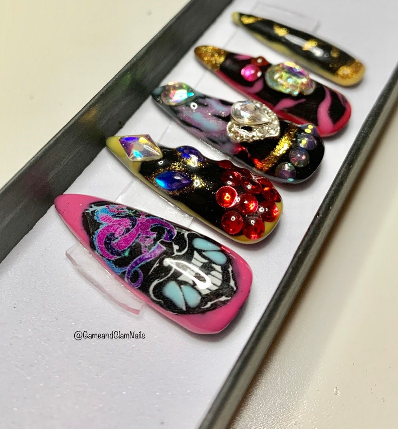 KDA League of Legends Glow in the Dark Press On Nails Etsy