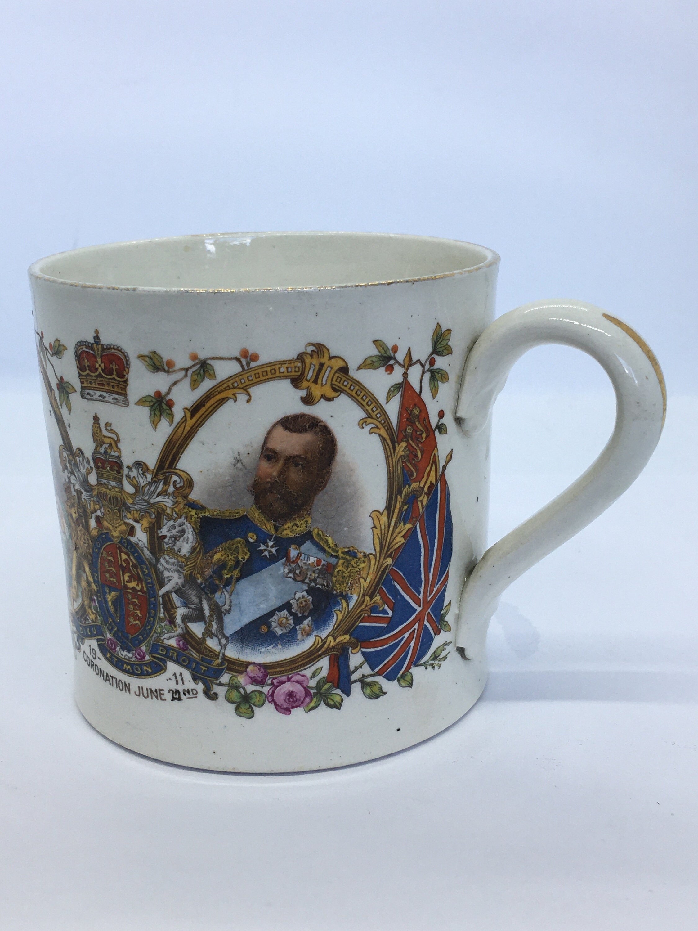 1911 coronation royalty mug Etsy