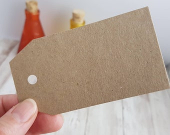 Blank Brown Gift Favour Place Name Tags Packs 10 50 Vintage Luggage Label 25