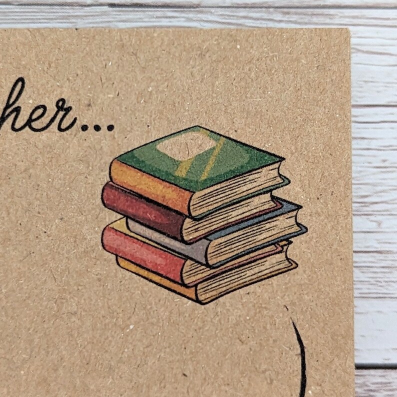 30 Personalised Teacher Postcards, Printed With School Books English ...