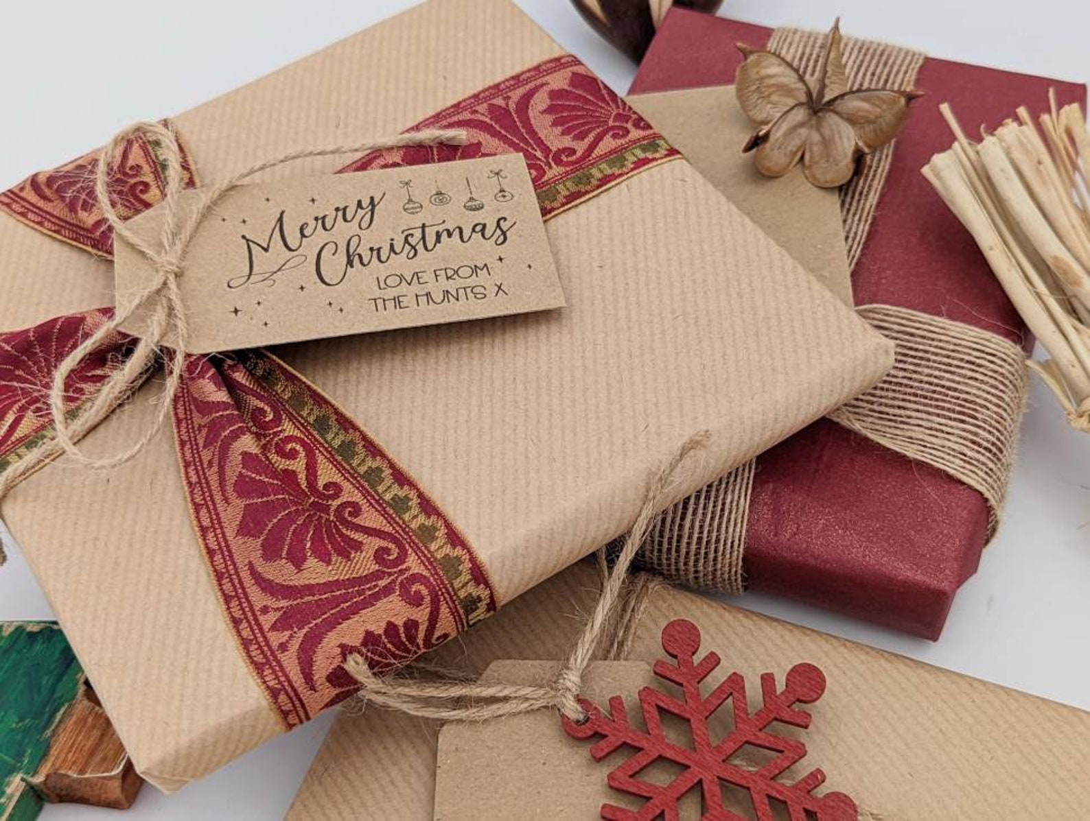 20-personalised-christmas-gift-tags-kraft-card-tags-merry-etsy-uk