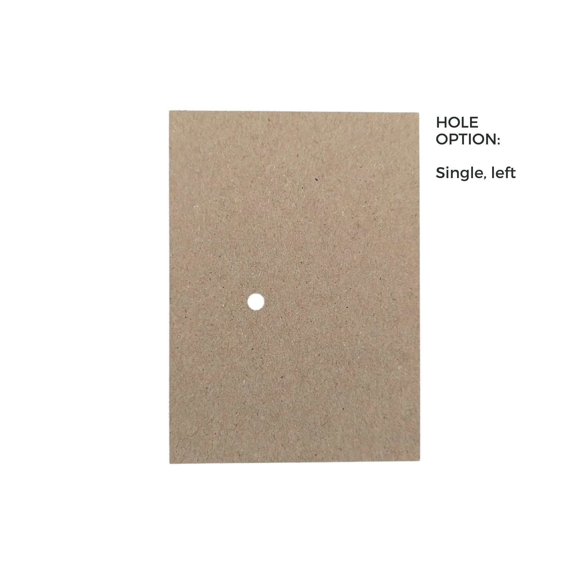 100 Stück Haarspangen-Displaykarten, 6 X 8 Cm – Mit Schleife & Vorgeschnittenen Löchern, Aus Karton