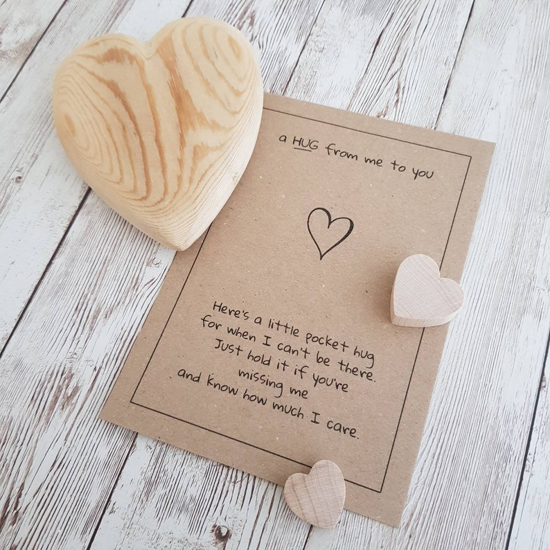 24 Printed Pocket Hug Poem Cards A6 Attach Your Handmade Etsy