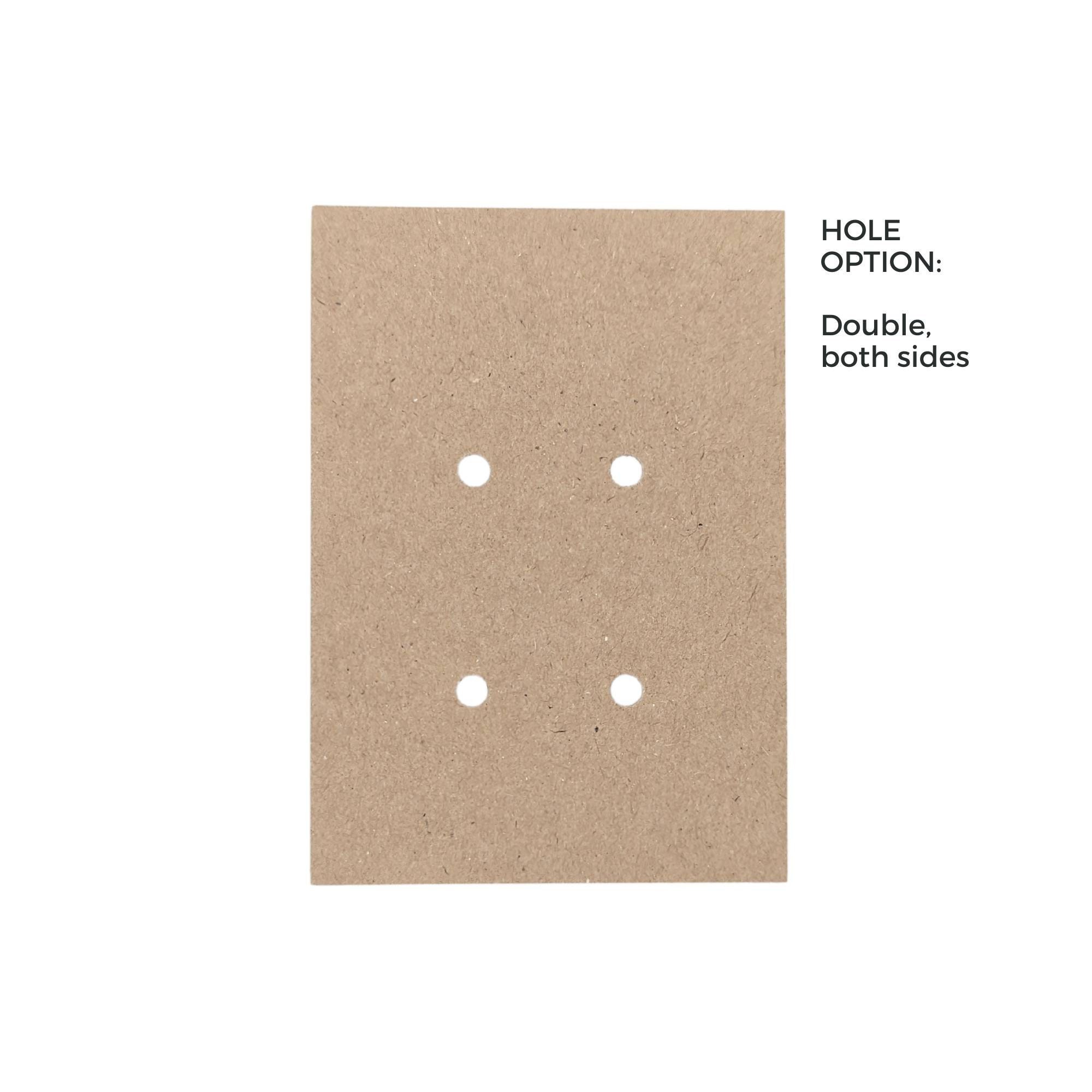 Personalised Logo Hair Clip Display Cards, A7 Recycled Kraft Backing ...