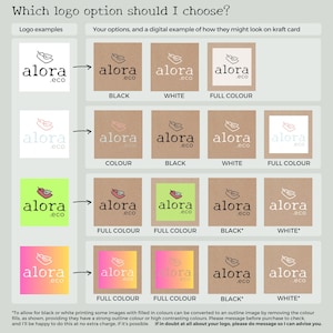 Etiquetas colgantes con logotipo (vertical), diseñadas para usted e impresas con el nombre de su empresa, datos comerciales y redes sociales. imagen 7