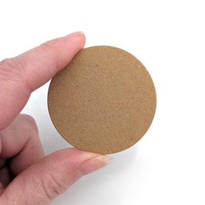 Círculos troquelados para manualidades, círculos kraft de 50 mm de diámetro, cartulinas zentangle recicladas, círculos pequeños para cartulina