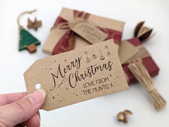 48 Pack Christmas Tags, Christmas Tags for Gifts, Christmas Gift Tags  Labels for Xmas Holiday Present with Twines 
