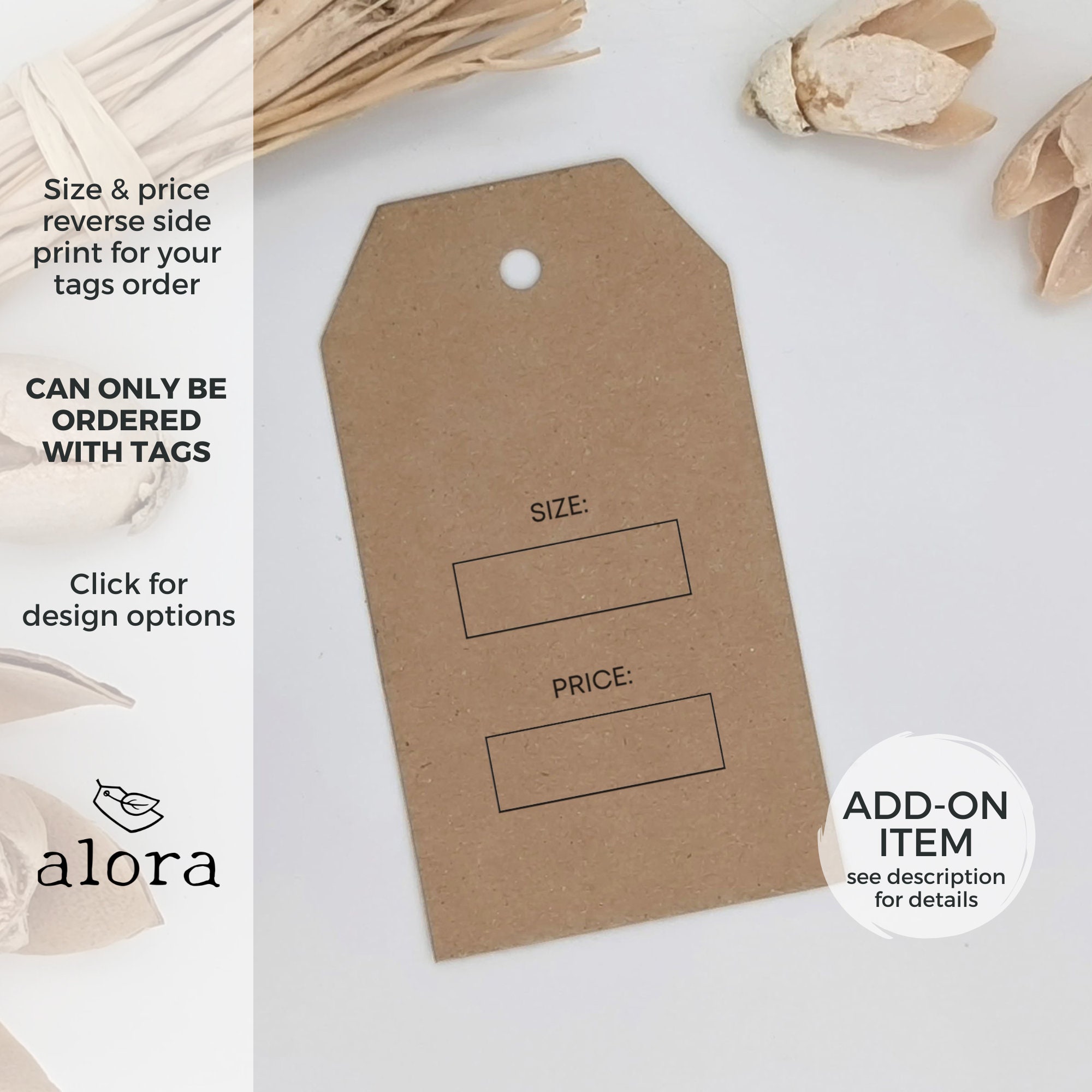 Hang Tags With String Used for Retail Price Tags, Bottle Hang Tags