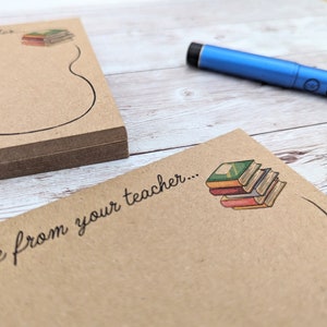 30 Personalised Teacher Postcards, Printed With School Books English ...