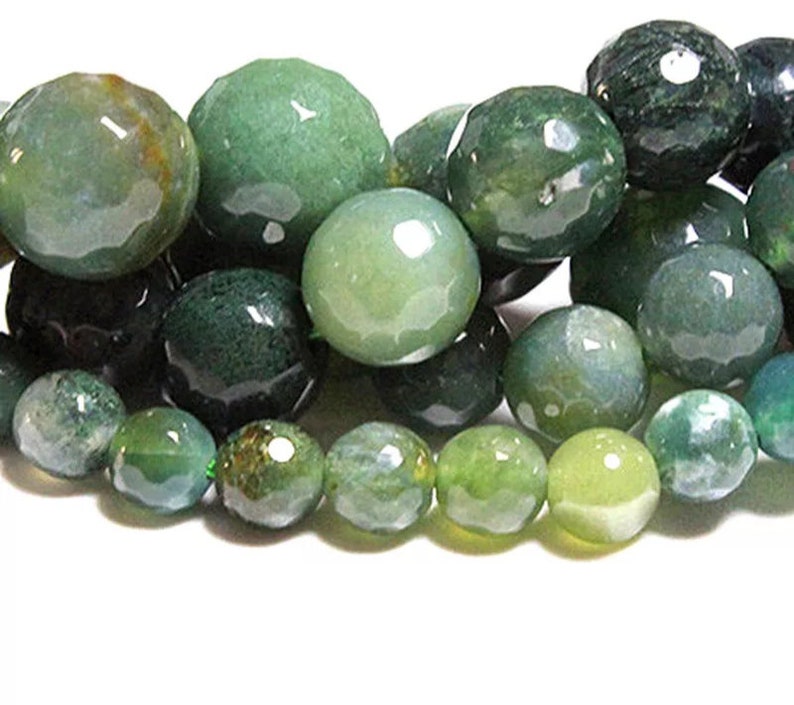 AAA Quality 4,6,8,10 mm size available,Round smooth jewelry jewelry making Natural Moss Agate Round Beads,Round smooth