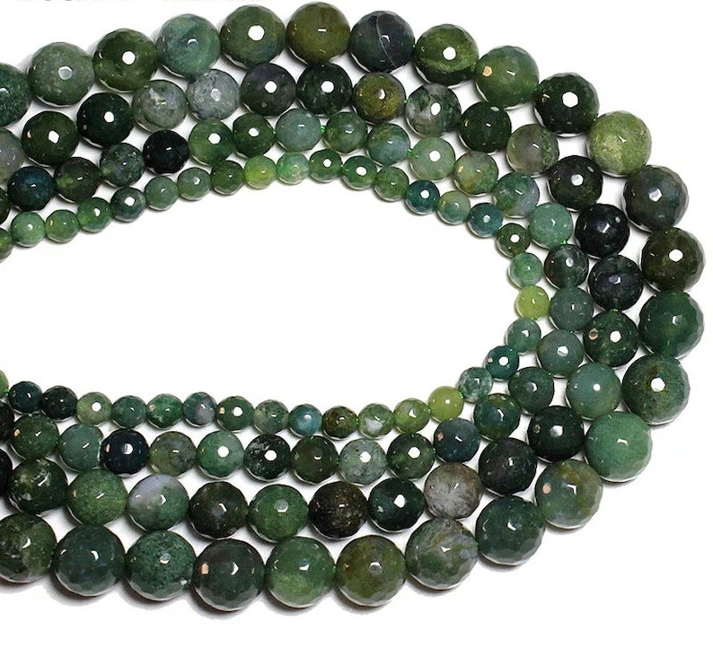 AAA Quality 4,6,8,10 mm size available,Round smooth jewelry jewelry making Natural Moss Agate Round Beads,Round smooth