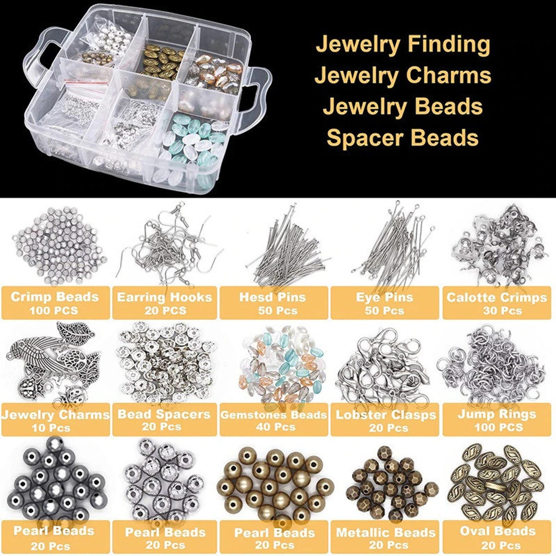 Jewelry Making Supplies Kit Jewelry Making Tools Kit Includes Etsy