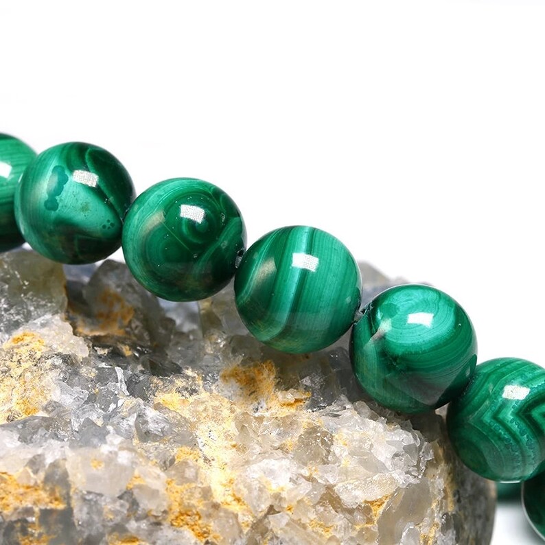 Natural Malachite Stone Bracelet,Natural Gemstone Beads Bracelet For Women AAA Quality,6810 mm size,Round bracelet,Jewelry making