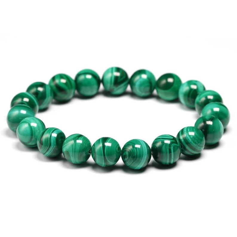 Natural Malachite Stone Bracelet,Natural Gemstone Beads Bracelet For Women AAA Quality,6810 mm size,Round bracelet,Jewelry making