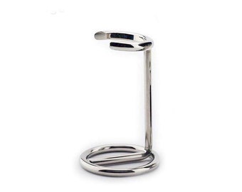 Chrome Plated Stainless Steel Shaving Stand, Shaving Brush Stand, Brush Holder, The Best Brush Stand for Men