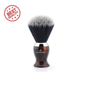 Antique Handmade Wine Red Color Shade Mens Black Synthetic Hair Shaving Brush Beard and Moustache Wet Clean Shave