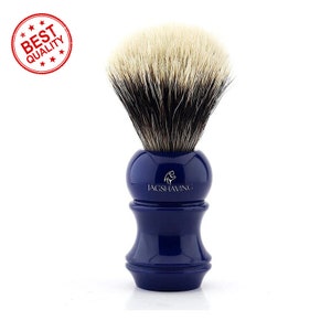 Silver Tip Hair Shaving Brush with Resin Handle, Shave Brush, Babar/Salon Shave Brush, for Perfect Shave