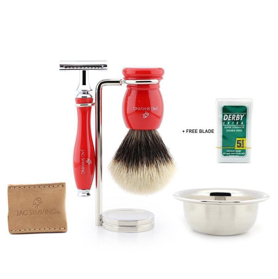 Complete Double Edge Men Shaving Kit With Badger Hair Brush , Etsy