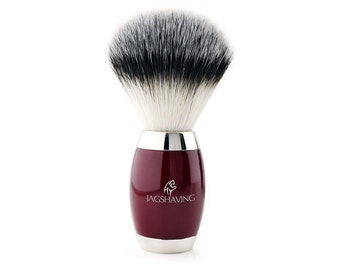 Mens Wet Shave Brush: Synthetic Hair with Resin Handle
