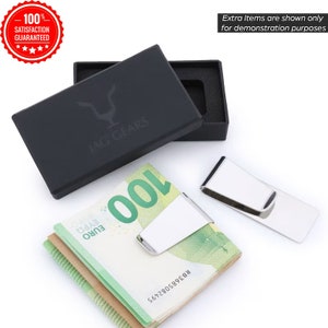 Money Clip - Cash Clip Wallet - Money Holder - Stainless Steel - Bill Clip - Sustainable - Cash Clips for Unisex