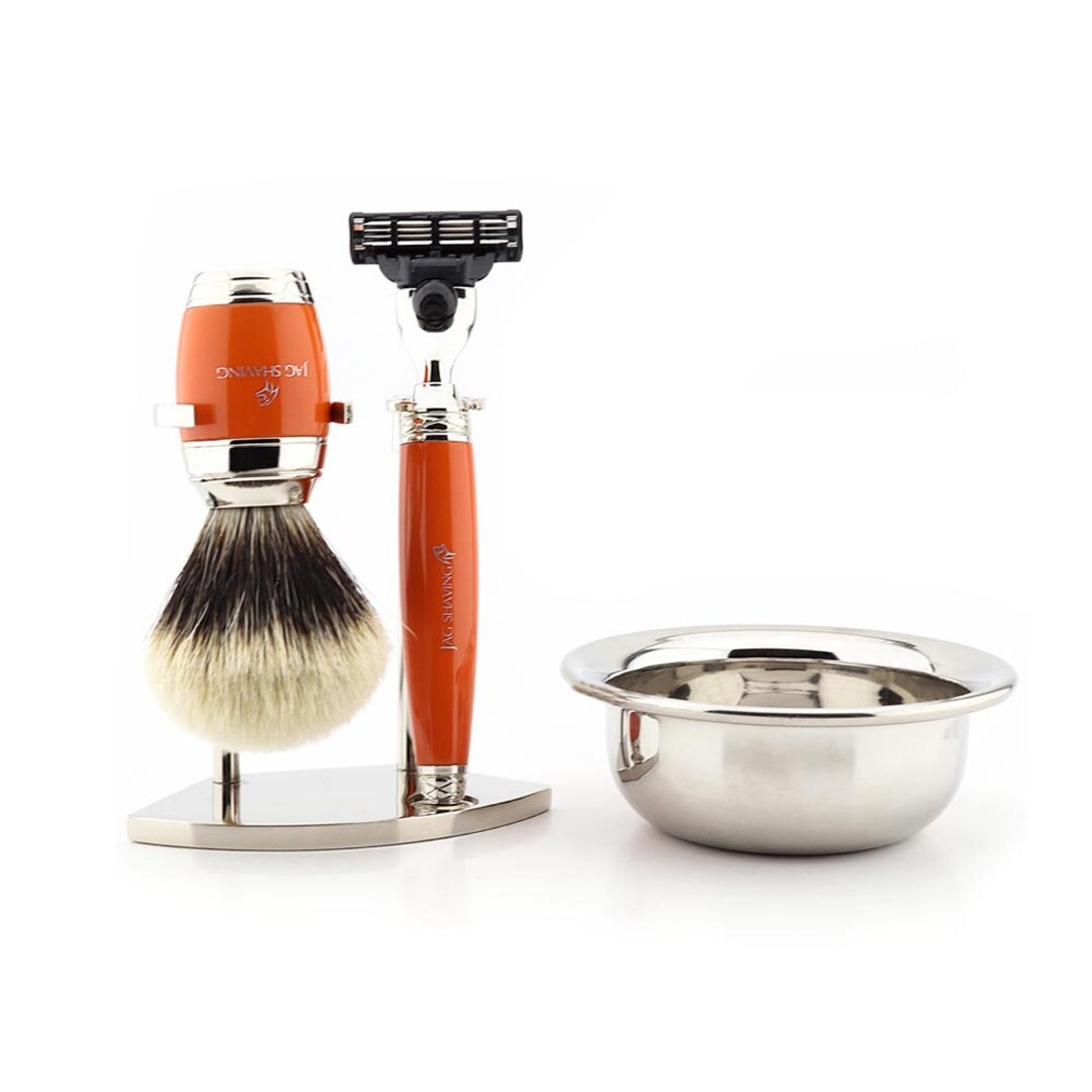 Handmade Men Shaving Kit With 3 Edge Cartridge Razor Silver - Etsy ...