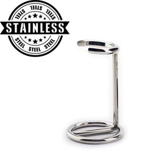 Chrome Plated Stainless Steel Shaving Stand, Shaving Brush Stand, Brush Holder, Brush Stand, The Best Brush Stand for Men