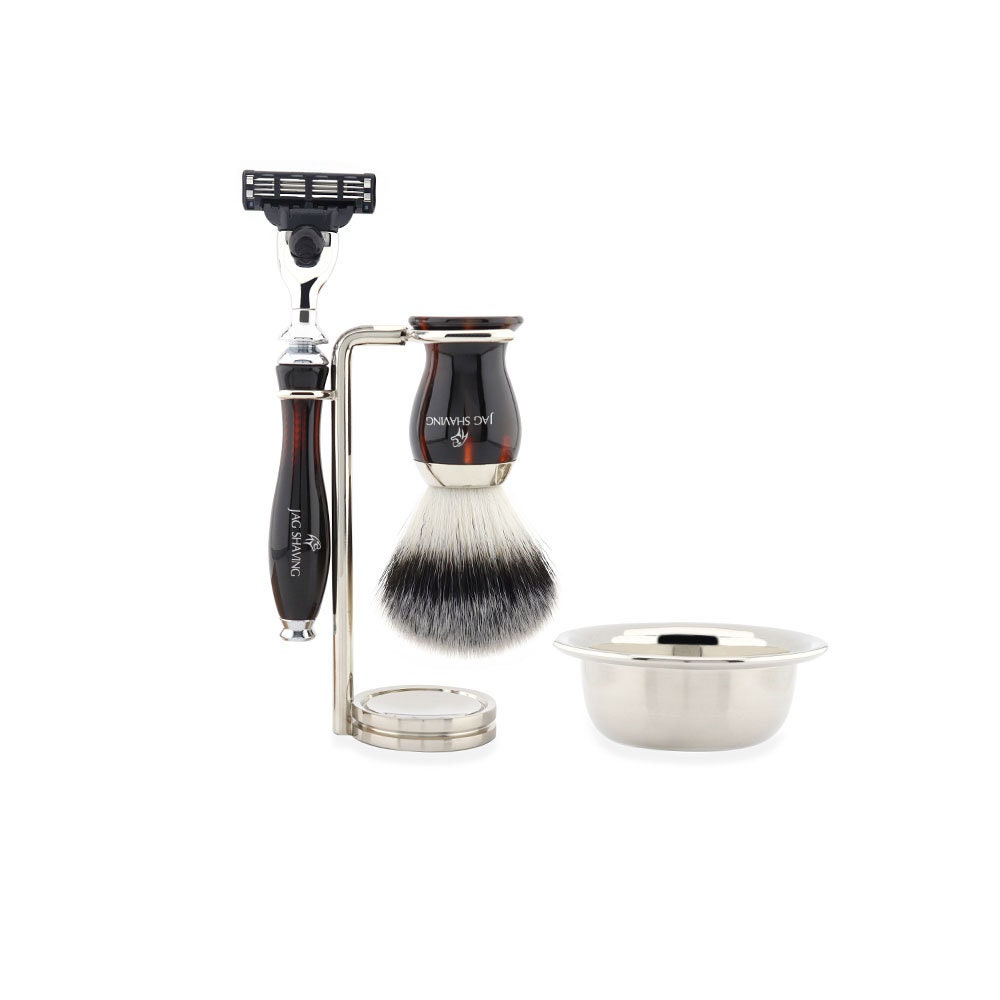 Premium Shaving Kit With 3 Edge Compatible Razor Synthetic Etsy UK